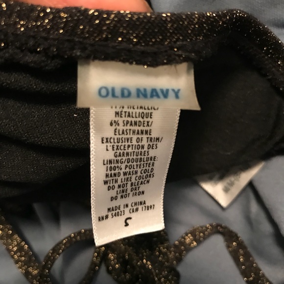 Old Navy Bikini top gold details on string - Picture 5 of 6